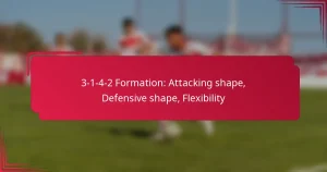 Read more about the article 3-1-4-2 Formation: Attacking shape, Defensive shape, Flexibility