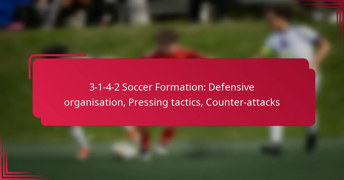 Read more about the article 3-1-4-2 Soccer Formation: Defensive organisation, Pressing tactics, Counter-attacks