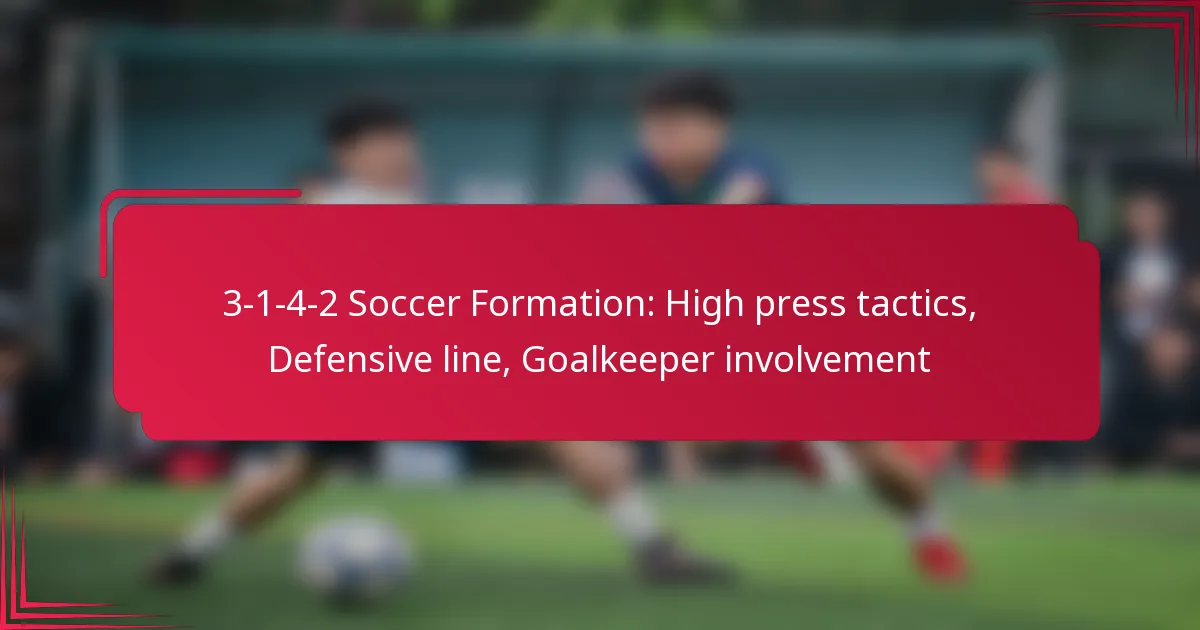 Read more about the article 3-1-4-2 Soccer Formation: High press tactics, Defensive line, Goalkeeper involvement