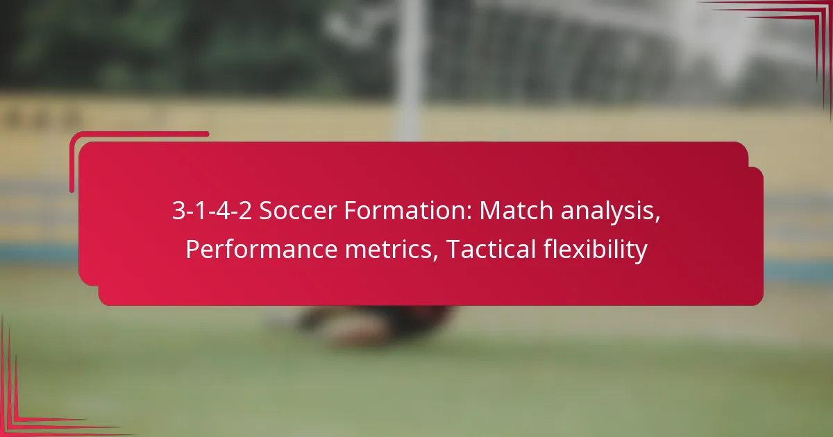Read more about the article 3-1-4-2 Soccer Formation: Match analysis, Performance metrics, Tactical flexibility