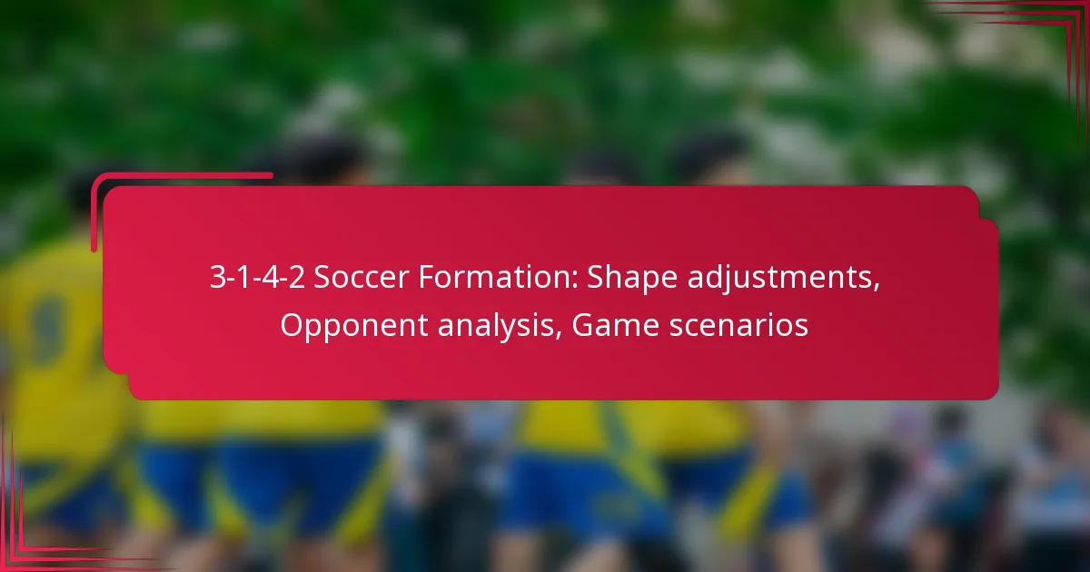 Read more about the article 3-1-4-2 Soccer Formation: Shape adjustments, Opponent analysis, Game scenarios