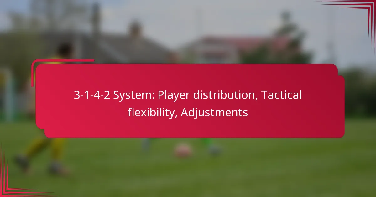 Read more about the article 3-1-4-2 System: Player distribution, Tactical flexibility, Adjustments