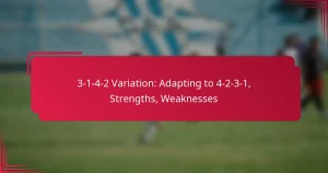 Read more about the article 3-1-4-2 Variation: Adapting to 4-2-3-1, Strengths, Weaknesses