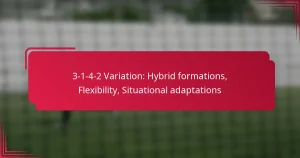 Read more about the article 3-1-4-2 Variation: Hybrid formations, Flexibility, Situational adaptations