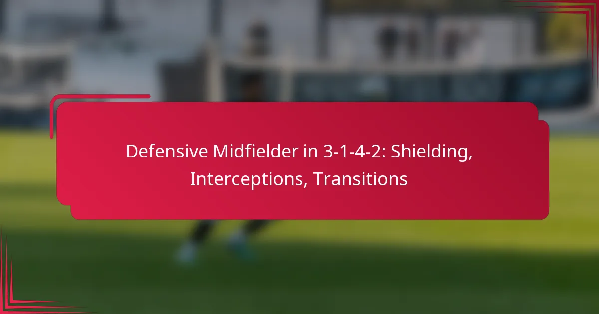 You are currently viewing Defensive Midfielder in 3-1-4-2: Shielding, Interceptions, Transitions