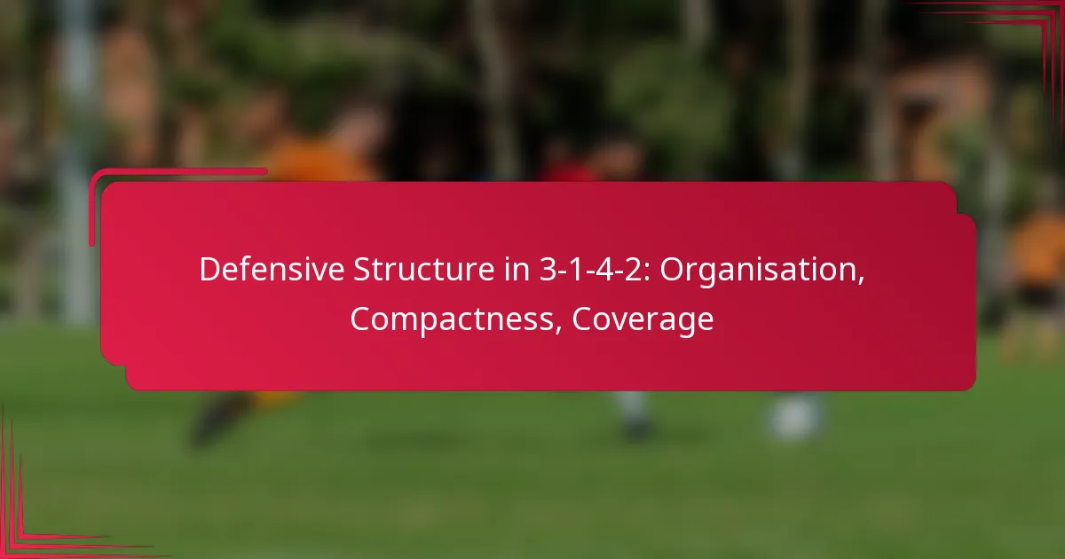 You are currently viewing Defensive Structure in 3-1-4-2: Organisation, Compactness, Coverage