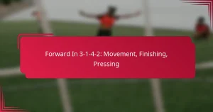 Read more about the article Forward In 3-1-4-2: Movement, Finishing, Pressing