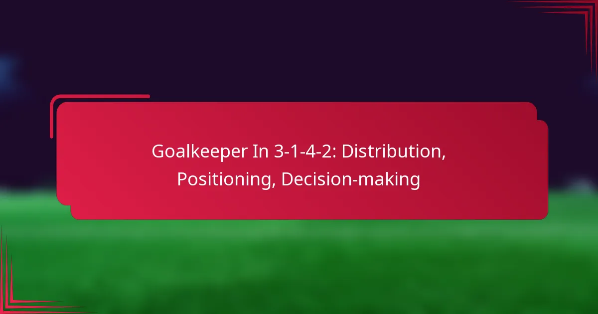 You are currently viewing Goalkeeper In 3-1-4-2: Distribution, Positioning, Decision-making