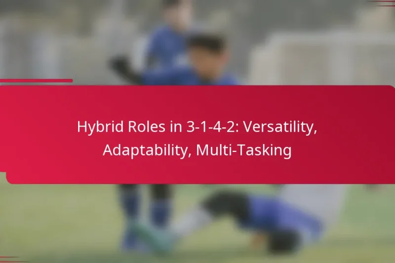 Hybrid Roles in 3-1-4-2: Versatility, Adaptability, Multi-Tasking