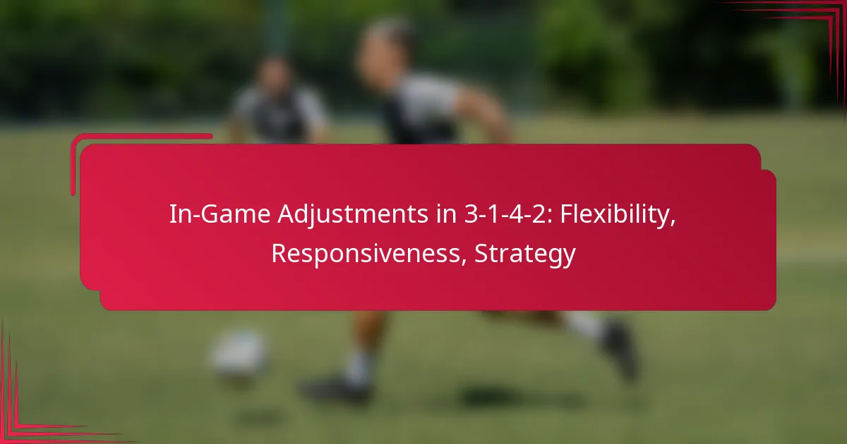 You are currently viewing In-Game Adjustments in 3-1-4-2: Flexibility, Responsiveness, Strategy