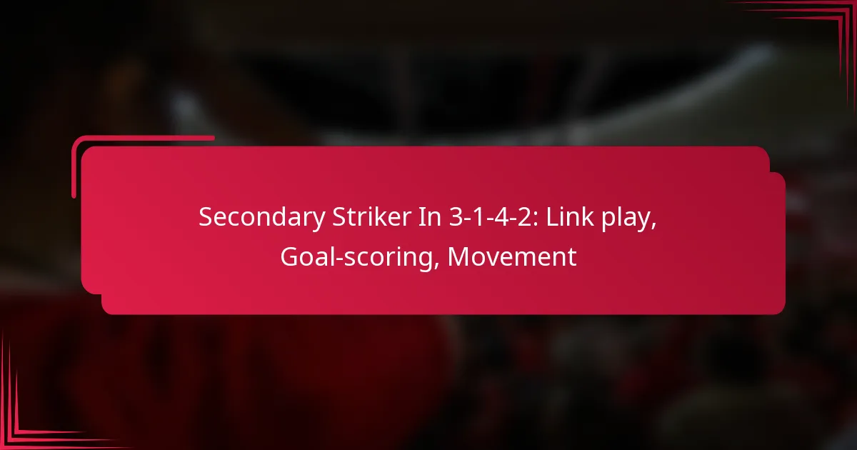 Read more about the article Secondary Striker In 3-1-4-2: Link play, Goal-scoring, Movement