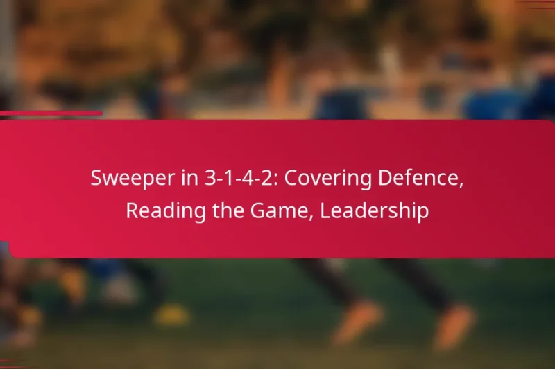 Sweeper in 3-1-4-2: Covering Defence, Reading the Game, Leadership