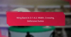Read more about the article Wing Back In 3-1-4-2: Width, Crossing, Defensive Duties