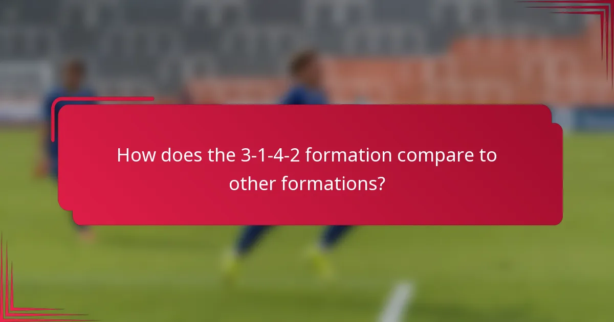 How does the 3-1-4-2 formation compare to other formations?