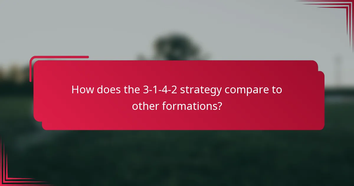 How does the 3-1-4-2 strategy compare to other formations?