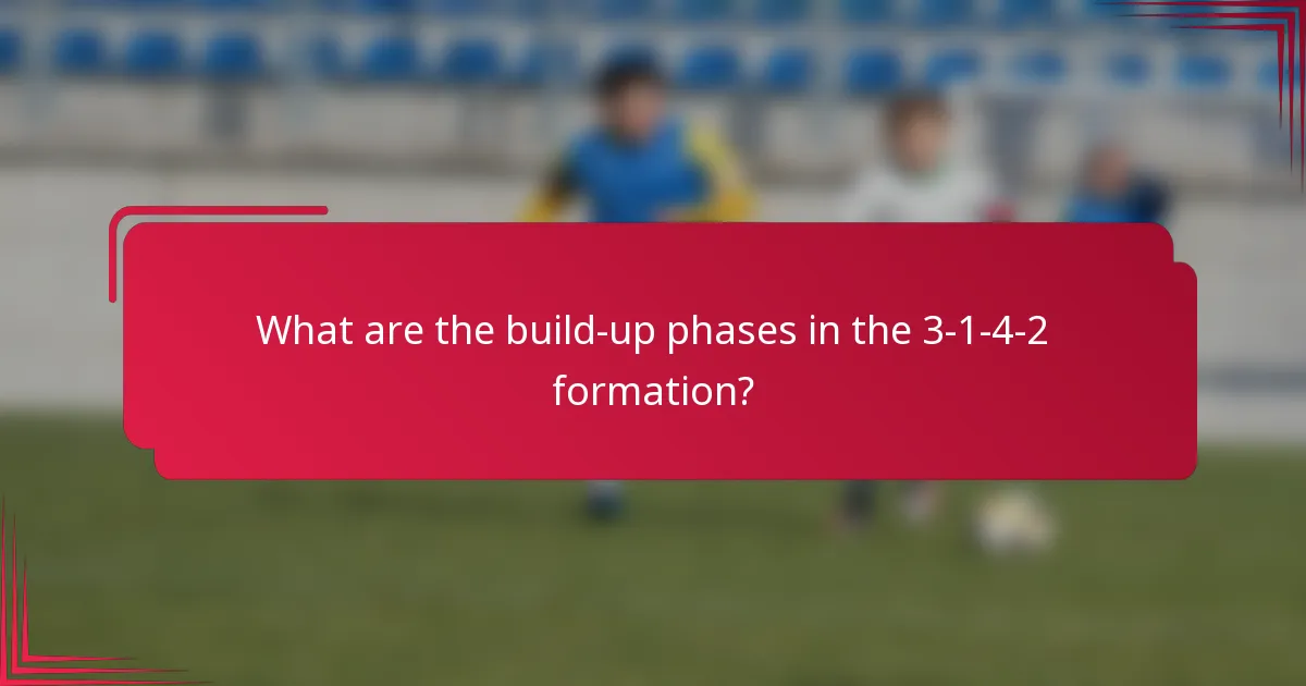 What are the build-up phases in the 3-1-4-2 formation?