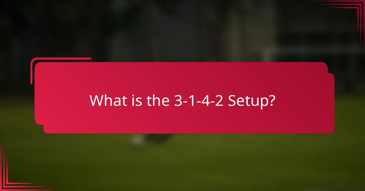 What is the 3-1-4-2 Setup?
